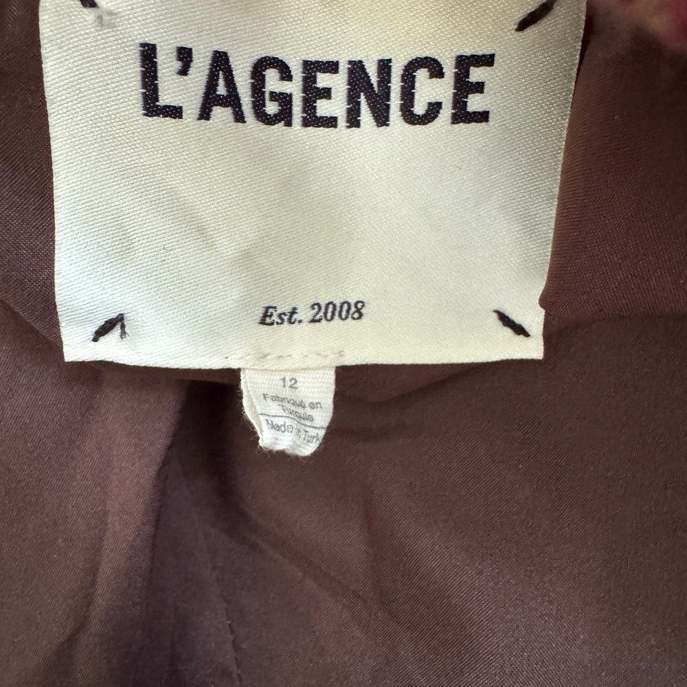 L'AGENCE Bethany Structured Tweed Blazer Jacket - Picture 5 of 14